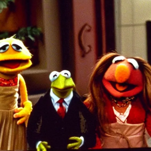 Image similar to film still of the muppets on Friends (1997)