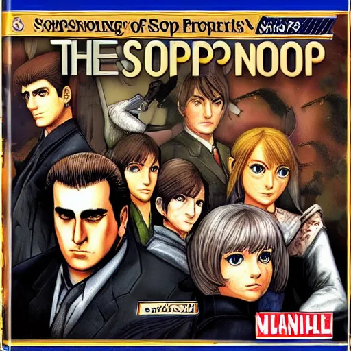 Image similar to the sopranos jrpg ps2 game of the year cover greatest hits