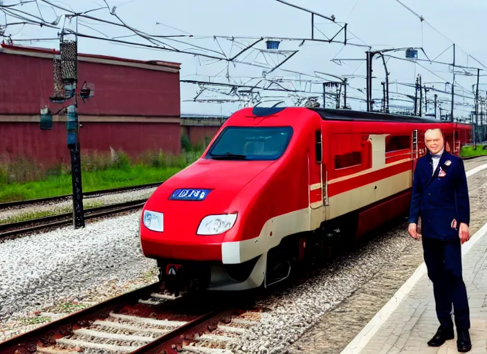 Image similar to train driver of the Russian Railways