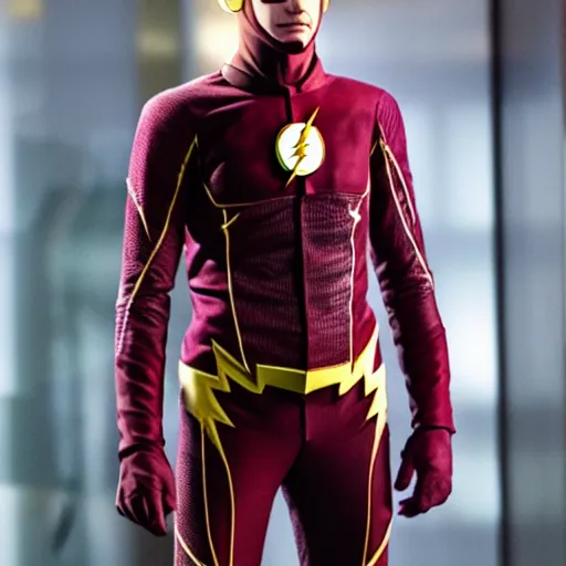 Prompt: evan evagora as the flash without mask