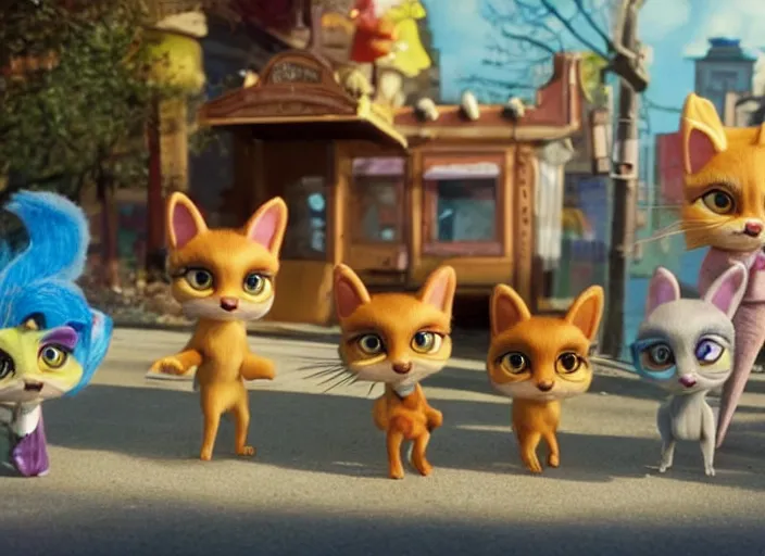 Image similar to littlest pet shop cat in fantastic mr. fox ( 2 0 0 9 )