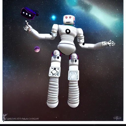 Image similar to robot space hooker, realistic