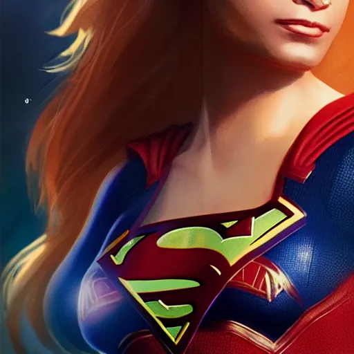 Prompt: a close up face of Mia Khalifa as Supergirl by Greg Rutkowski, Sung Choi, Mitchell Mohrhauser, Maciej Kuciara, Johnson Ting, Maxim Verehin, Peter Konig, Zack Snyder, 8k photorealistic, cinematic lighting, HD, high details, dramatic, trending on artstation,