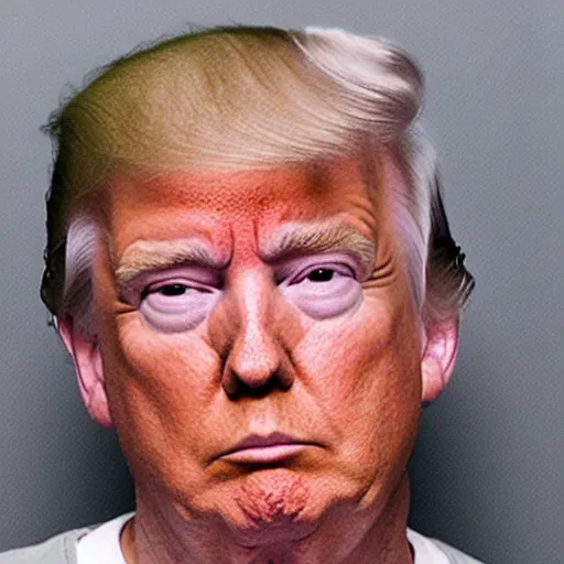 Image similar to prison mugshot of donald trump