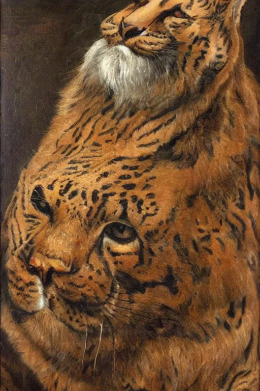 Image similar to big cat, renaissance