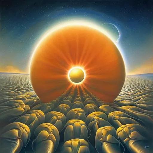 Prompt: the soul of the universe by vladimir kush
