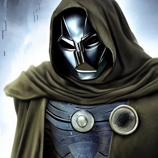 Image similar to doctor doom, 4k realistic photo