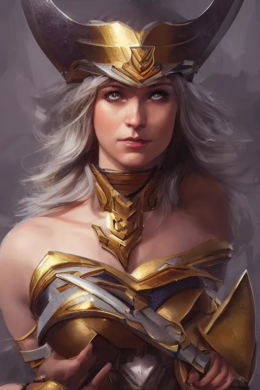 Image similar to amazon valkyrie athena, d & d, fantasy, portrait, highly detailed, headshot, digital painting, trending on artstation, concept art, sharp focus, illustration, art by artgerm and greg rutkowski and magali villeneuve