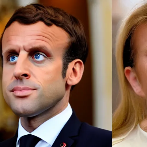 Image similar to beautiful female Emmanuel Macron