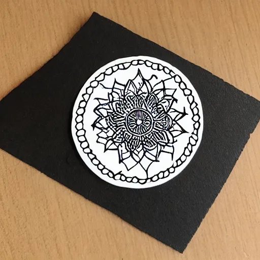 Prompt: mandala stamp