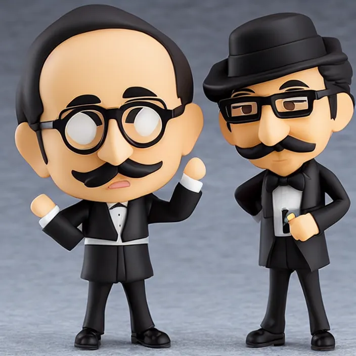 Image similar to Groucho Marx, An anime Nendoroid of Groucho Marx, figurine, detailed product photo