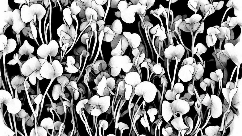 Prompt: photorealism unacceptable inky cyclamen