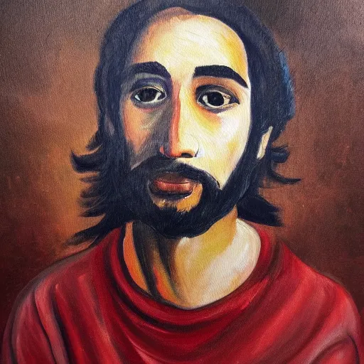 Image similar to a painting of god