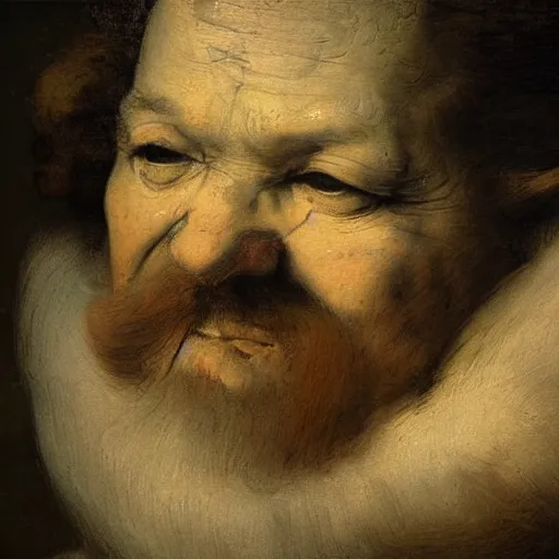 Prompt: a beautiful renaissance painting of a man farting by Rembrandt, trending on artstation, finely detailed, detailed