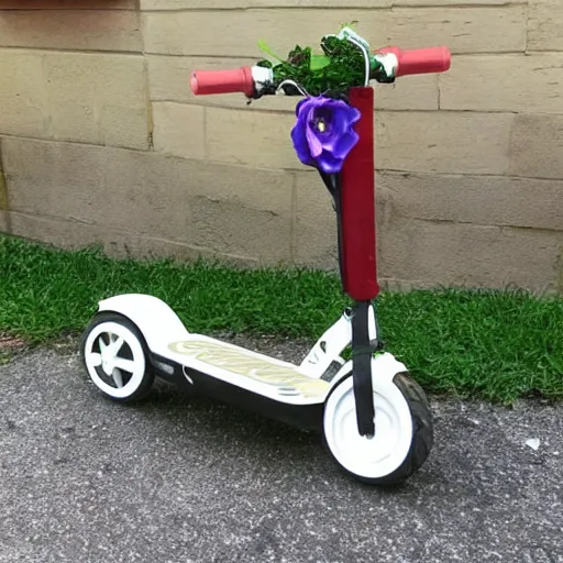 Prompt: floral scooter, craigslist photo