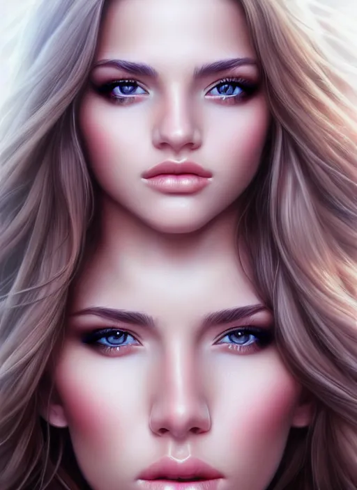 Image similar to a gorgeous female photo, professionally retouched, realistic, smooth face, perfect eyes, symmetrical, full body shot, wide angle, sharp focus on eyes, 8 k high definition, insanely detailed, intricate, elegant, art by artgerm