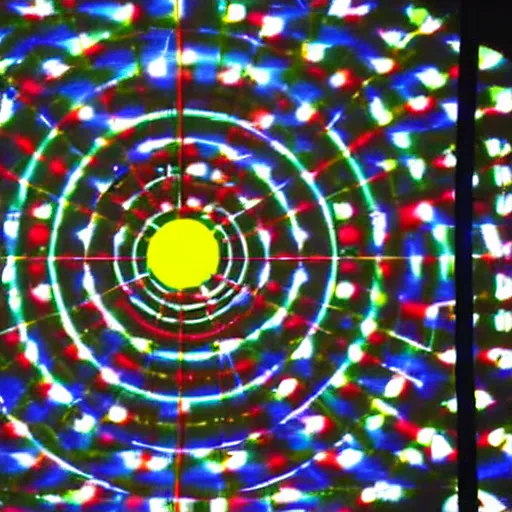 Image similar to thom yorke inside the center of a walmart is displayed for each of the twelve targets, it moves in a loop, the target turns black when a shot is fired at it, the black dot will appear at the same point in the next loop.