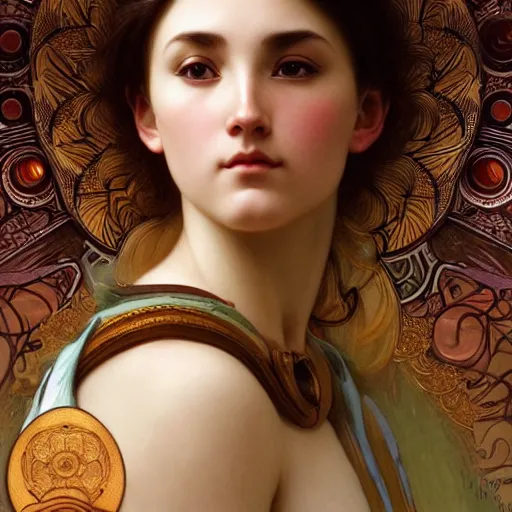 Image similar to the face of god, intricate, art by artgerm and greg rutkowski and alphonse mucha and william - adolphe bouguereau, high detailed, 4 k,