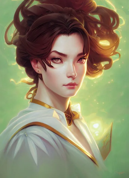 Image similar to asymmetry!! portrait of sailor jupiter!! gorgeous face, intricate, elegant, highly detailed, digital painting, artstation, concept art, smooth, sharp focus, illustration, art by ross tran artgerm and greg rutkowski and alphonse mucha, 8 k