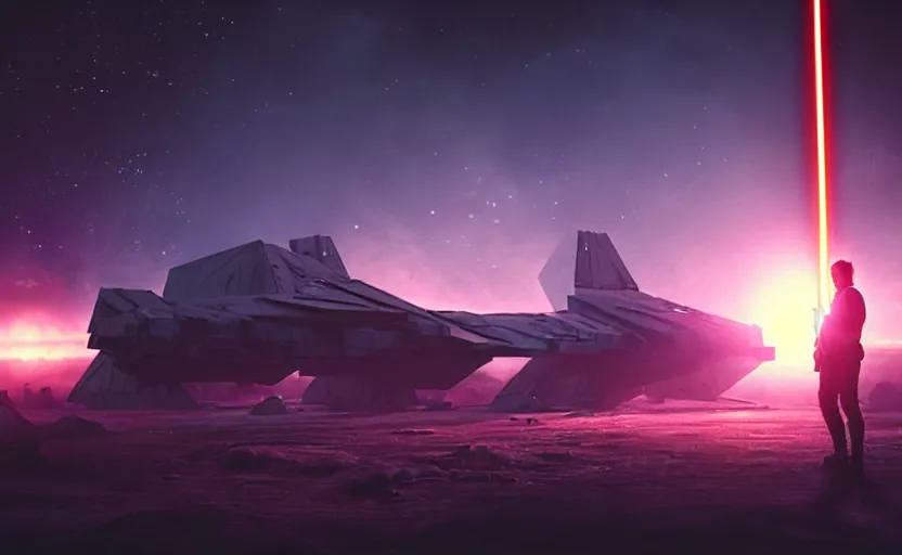 Image similar to the end, epic composition, beautiful lighting, hdr, artistic, cinematic design, by beeple and star wars