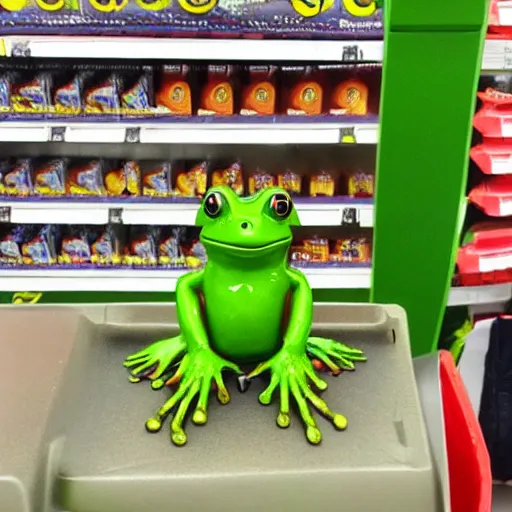 Image similar to humanoid frog in asda