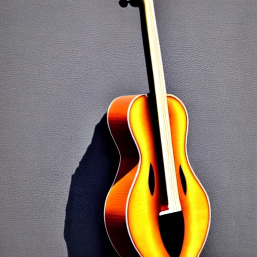Image similar to guitar in cello shape