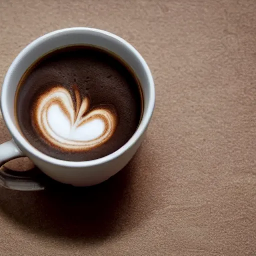 Prompt: steaming mug of cappuccino with the image of a brain drawn into the white foam. comforting. photorealism. 1 0 megapixel.