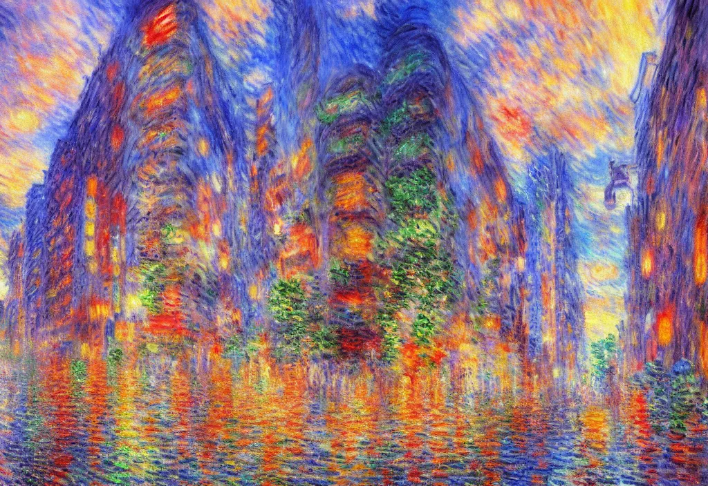 Image similar to tokyo anime scenery, very anime scenery in impressionist style, anime trending artwork, anime painter studio, by claude monet