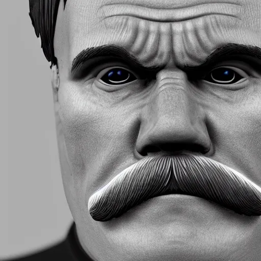 Prompt: close up portrait of friedrich nietzsche, photorealistic unreal engine render, ultra high details