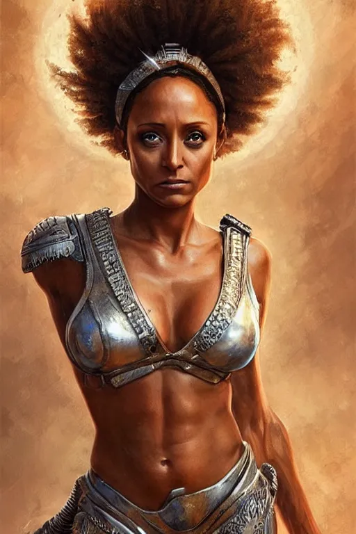 Prompt: melanie brown ( spice girls ) as greek goddess athena, hyper realistic face, beautiful eyes, fantasy art, in the style of greg rutkowski, intricate, hyper detailed, smooth