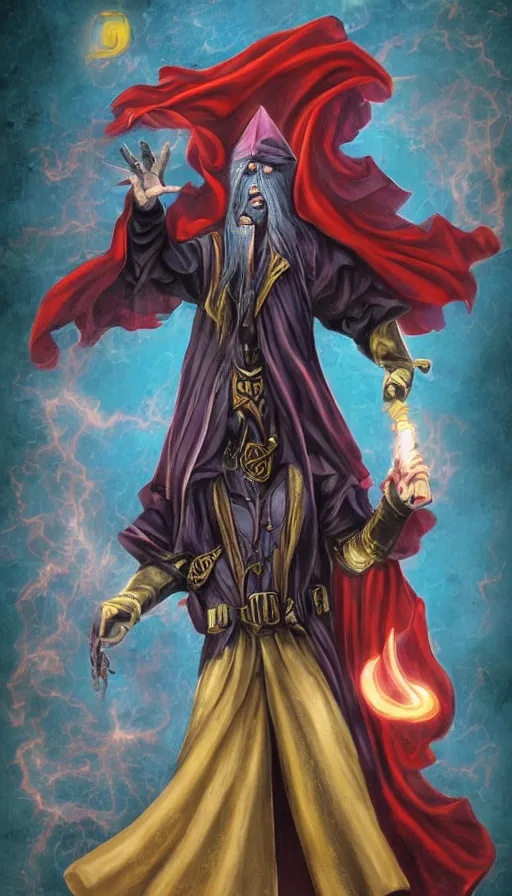 Prompt: powerful wizard by simon kennedy
