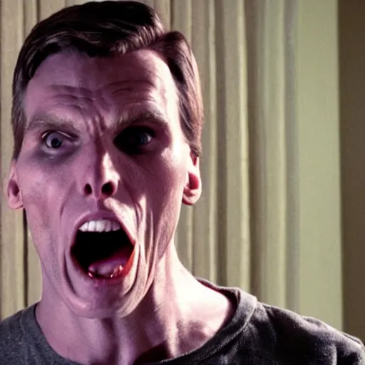 Image similar to Live Action Still of Jerma in Psycho (film), real life, hyperrealistic, ultra realistic, realistic, highly detailed, epic, HD quality, 8k resolution, body and headshot, film still