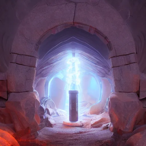 Image similar to a portal from ancient hyperborea, underground, vril, unreal engine fantasy art, fantasy digital art, octane render, beautiful composition, trending on artstation, award-winning photograph, masterpiece