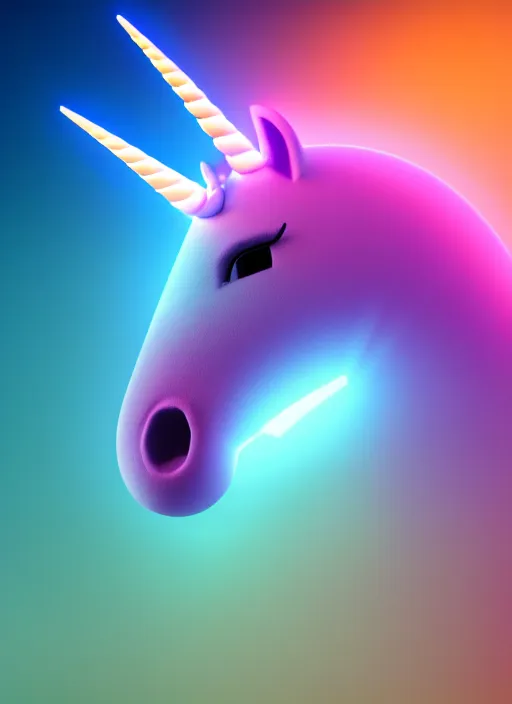 Image similar to unicorn wearing big vr headset, vr headset in techno background, soft gradient texture, realistic 3 d render, high lights, 4 k, high detailed photography, 5 0 mm lens, rich vivid colors, smooth gradients, depth of field, cinematic, hyper realism, high detail, octane render, unreal engine, 8 k