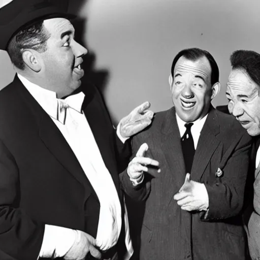 Image similar to Abbott and Costello meet Gilbert Gottfried