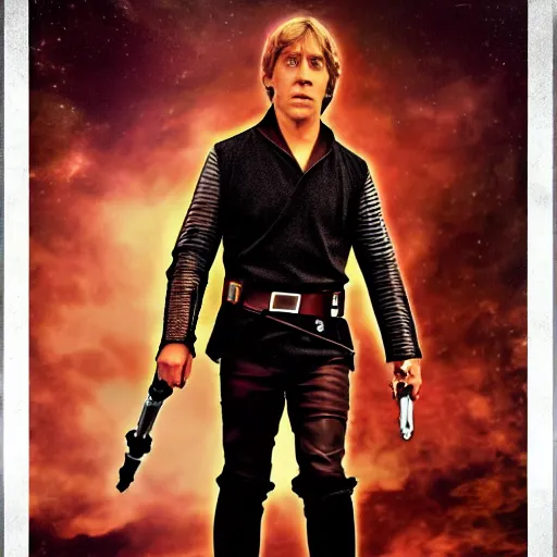 Image similar to nice cage as luke skywalker in star wars, digital photo, high detail