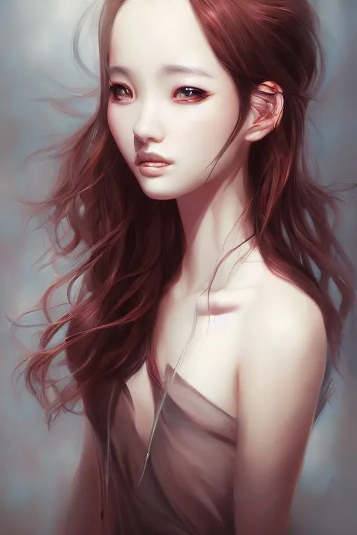 Image similar to beauty portrait by Artgerm and WLOP, Pixiv