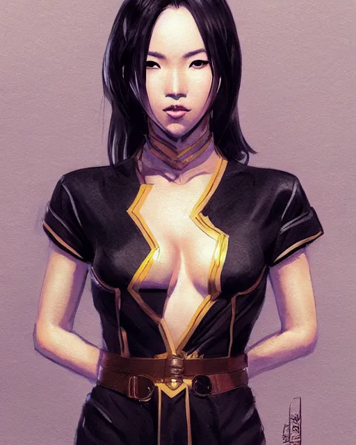 Prompt: portrait of cassandra cain wearing a qipao, attractive, casual, digital painting, artstation, concept art, smooth, sharp focus, realistic, illustration, art by artgerm and greg rutkowski and sakimichan