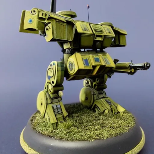 Image similar to beautifully painted 3 d printed wargaming miniature of a battletech!!! atlas!! battlemech!!, product introduction photos, 4 k