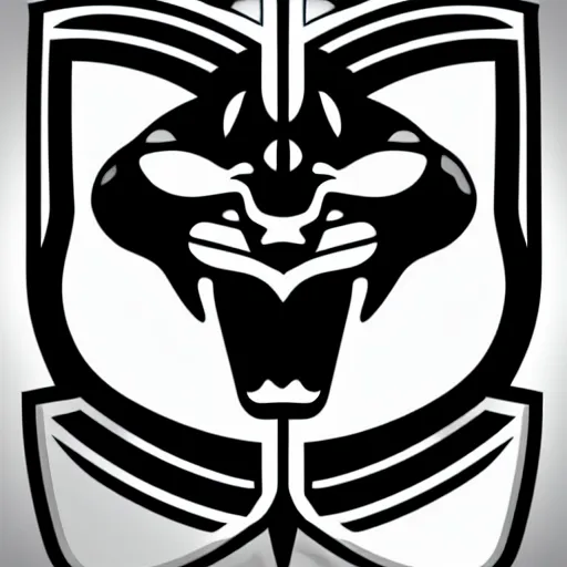 Image similar to sports logo detailed vector panther