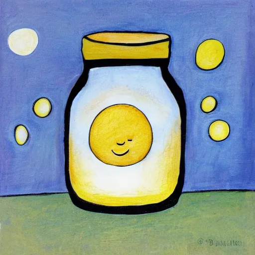 Image similar to the sun in a jar