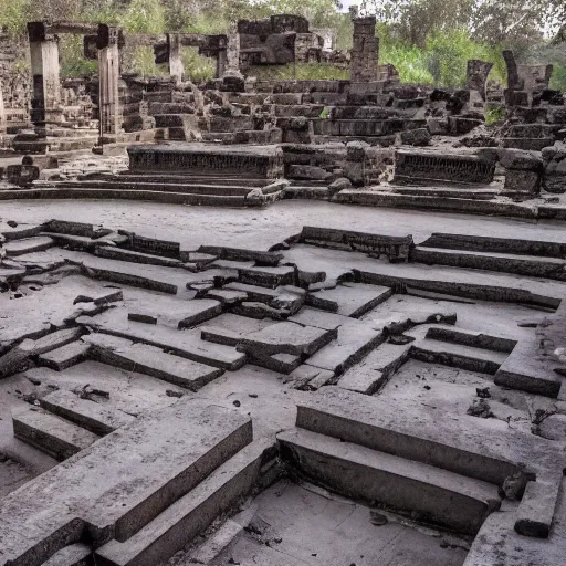 Image similar to Ruins of an walmart Temple in mesopotanian ancient city, walmart temple, award winning photo