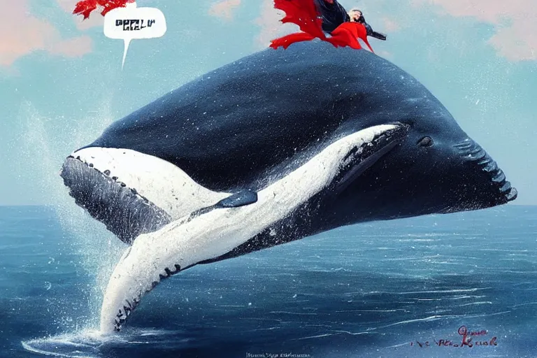 Prompt: a whale who loves patrick mahomes and the nfl by greg rutkowski, rossdraws, gil elvgren, enoch bolles, anime, very coherent