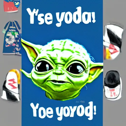 Prompt: baby yoda, trending on logopond