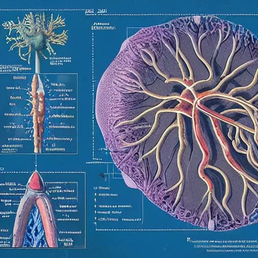 Image similar to an anatomy chart that labels the parts of a new kind of cnidarian that has mysterious organs was recently discovered by scientists in the deep sea