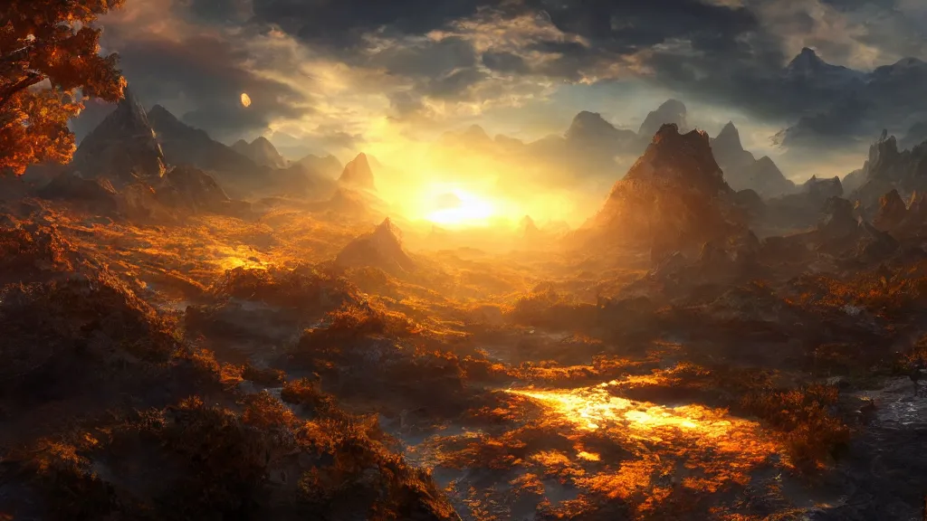 Image similar to surface of the sun, fantasy artwork, very very very beautiful scenery, hd, hdr, ue5, ue6, unreal engine 5, cinematic 4k wallpaper, 8k, ultra detailed, high resolution, artstation, award winning