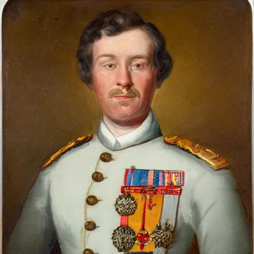 Prompt: Portrait of Ben Ethel First Sea Lord