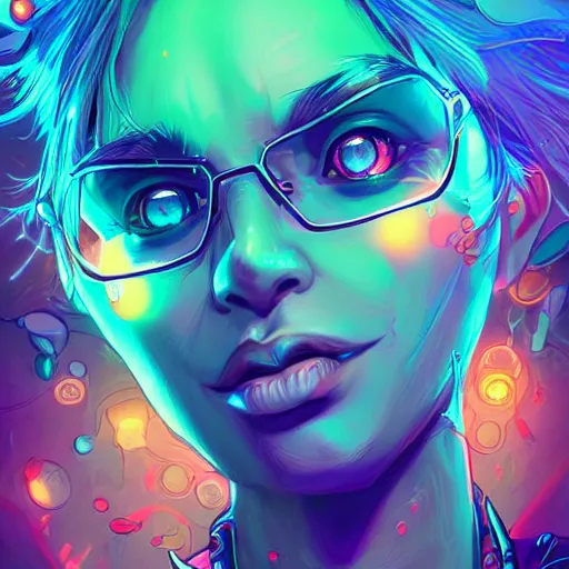 Image similar to skill magic geek inside matrix deepdream radiating a glowing aura stuff loot legends stylized digital illustration video game icon artstation lois van baarle, ilya kuvshinov, rossdraws,