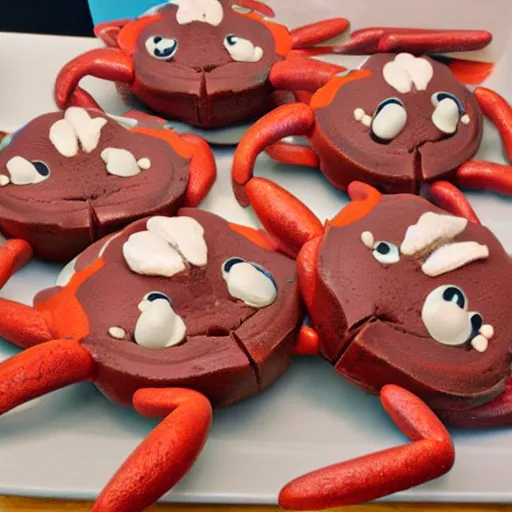 Prompt: chocolate crabs