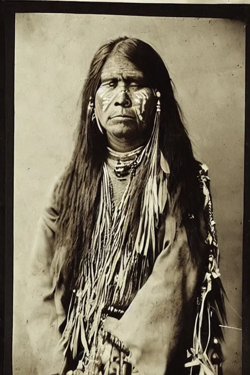 Prompt: “Photo of Native American indian woman, portrait, skilled warrior of the Chiricahua Apache, Lozen was the sister of Victorio a prominent Chief, showing pain and sadness on her face, ancient, realistic, detailed”